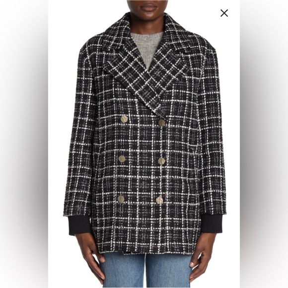 Dolce Cabo | Double Breasted Tweed Coat - Picture 1 of 4